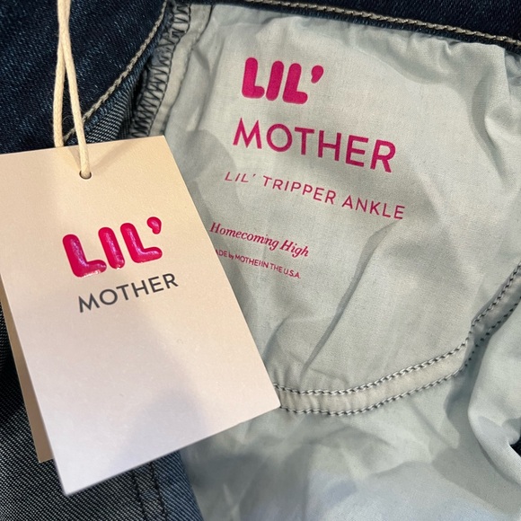 MOTHER Blue Ankle Cropped Pants - Picture 6 of 8